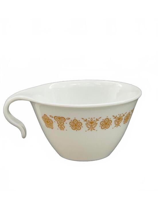 Corelle Other - Corelle Vintage Brown Floral Teacup with Curved Handle